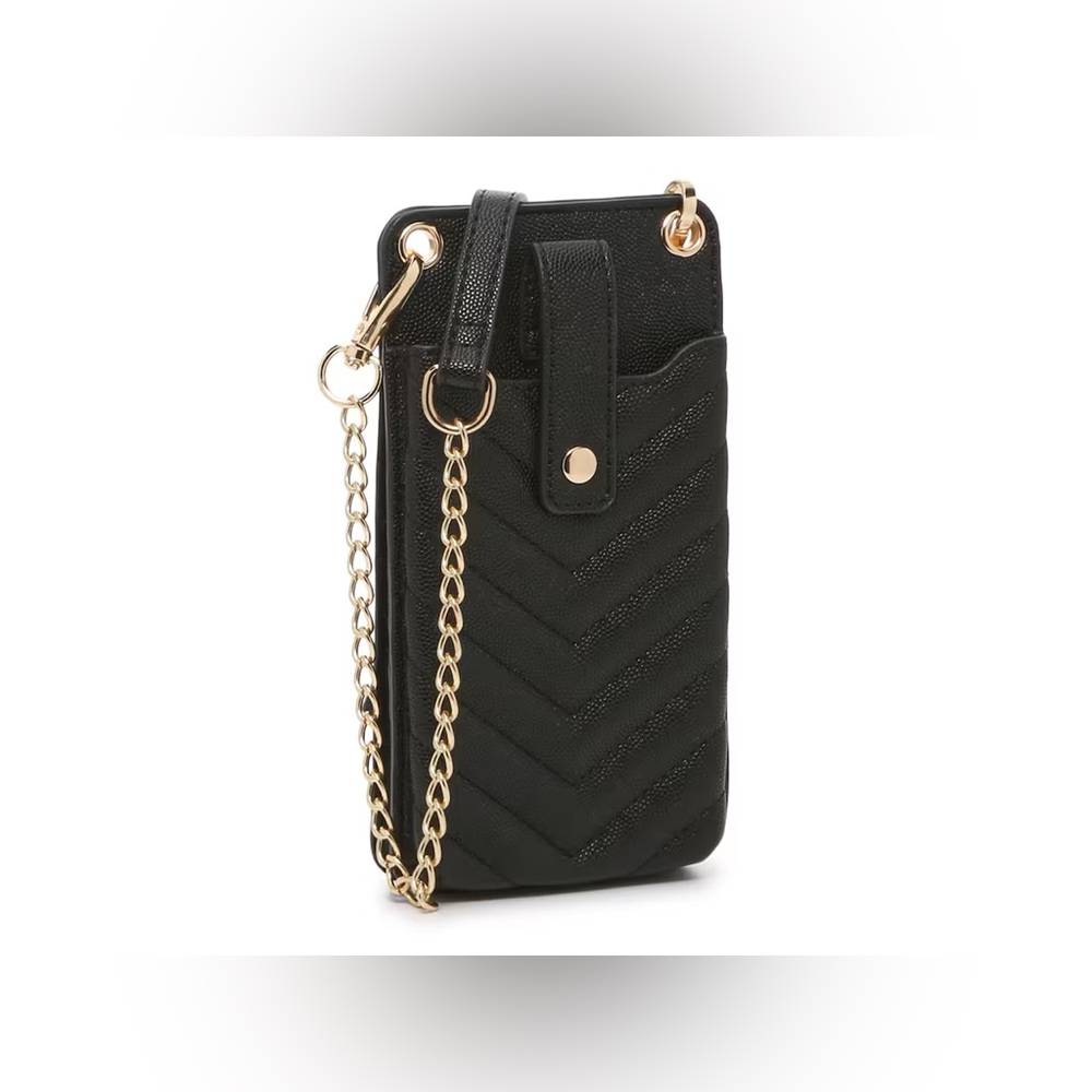🔥 SALE! NWT Kelly & Katie Claire Flap Phone Quiltled Crossbody Bag - Black